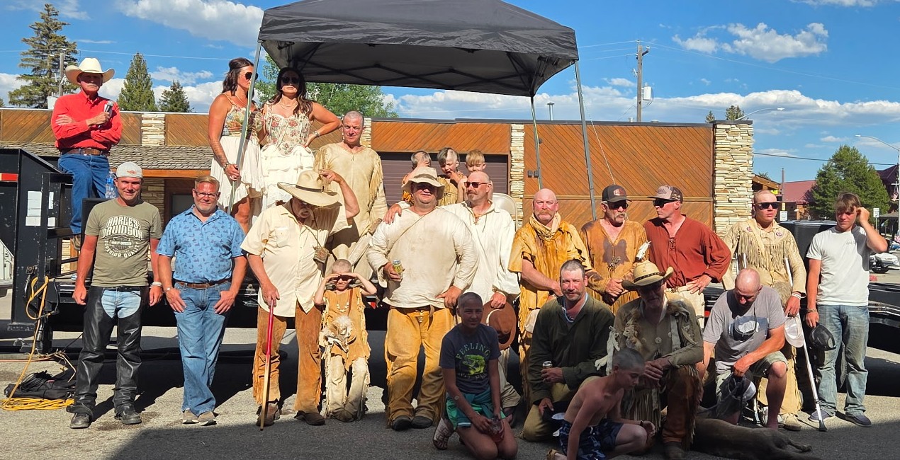 Group photo of participants after the Rendezvous Beard Shaving Contest