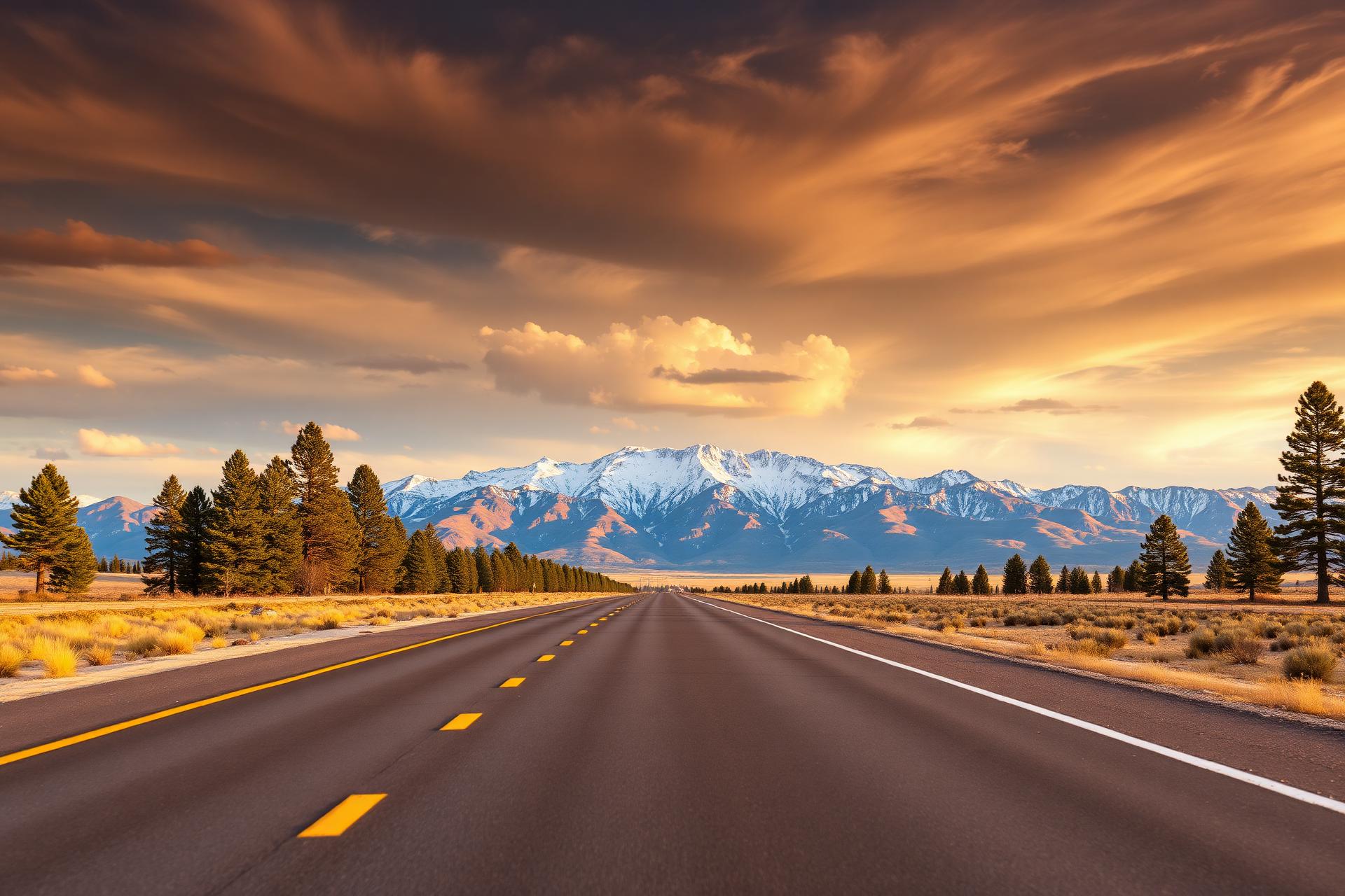Wyoming mountains landscape